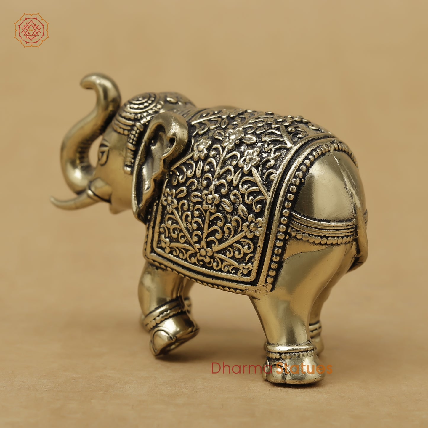 Brass Elephant Fine, 2"