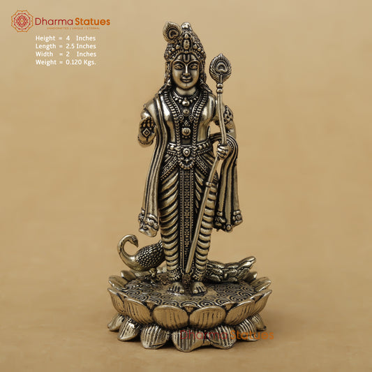 Brass Kartikeya Fine, 4"
