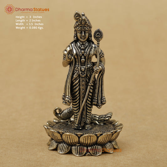 Brass Kartikeya Fine, 3"