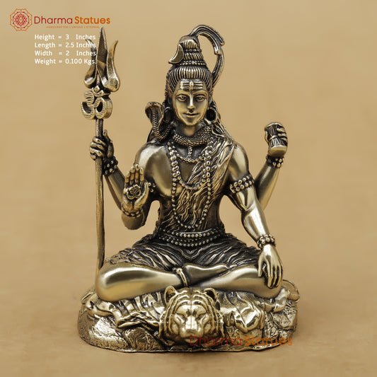 Brass Shiva Fine, 3"