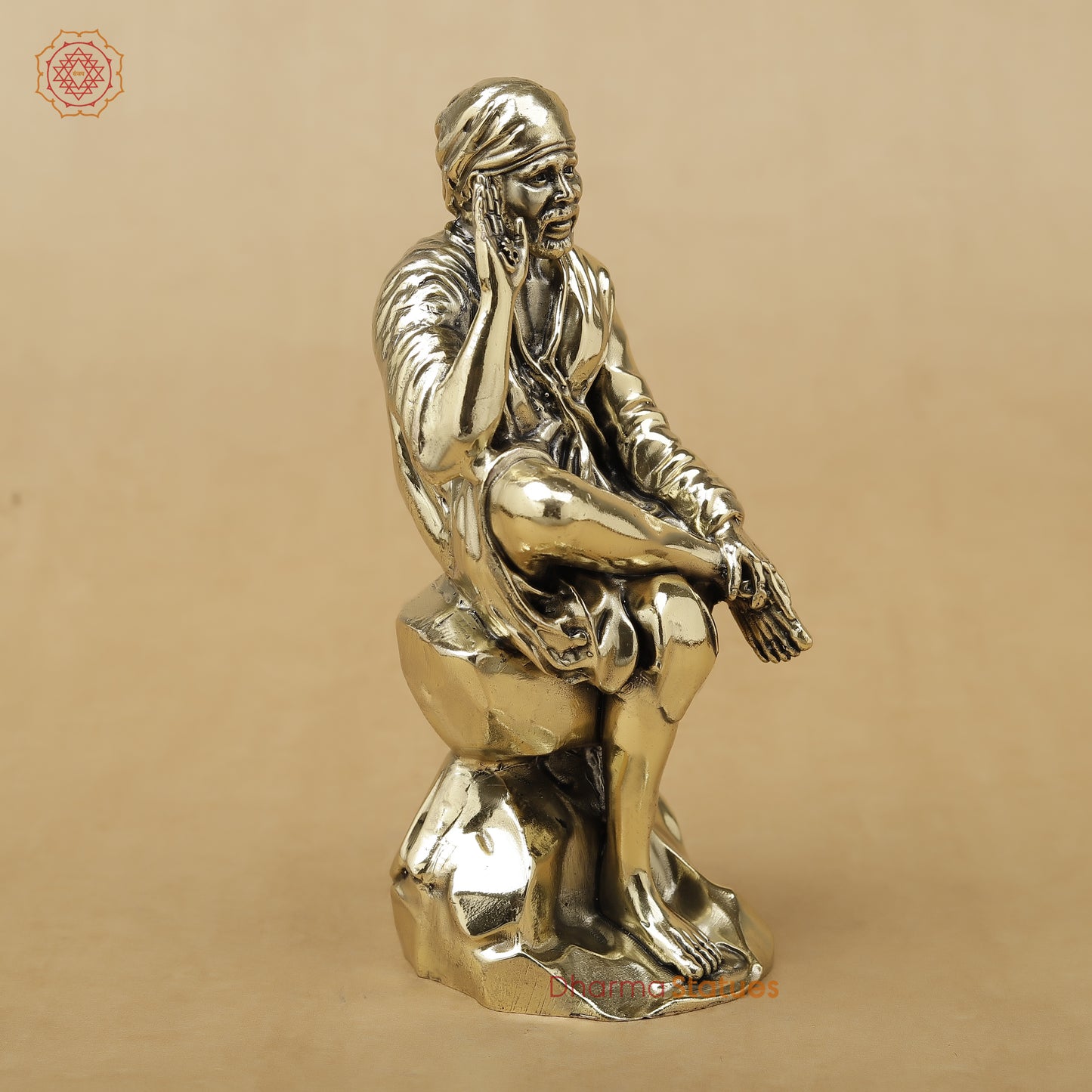 Brass Sai Baba Fine, 6"