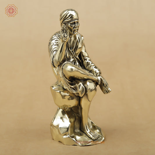Brass Sai Baba Fine, 5"