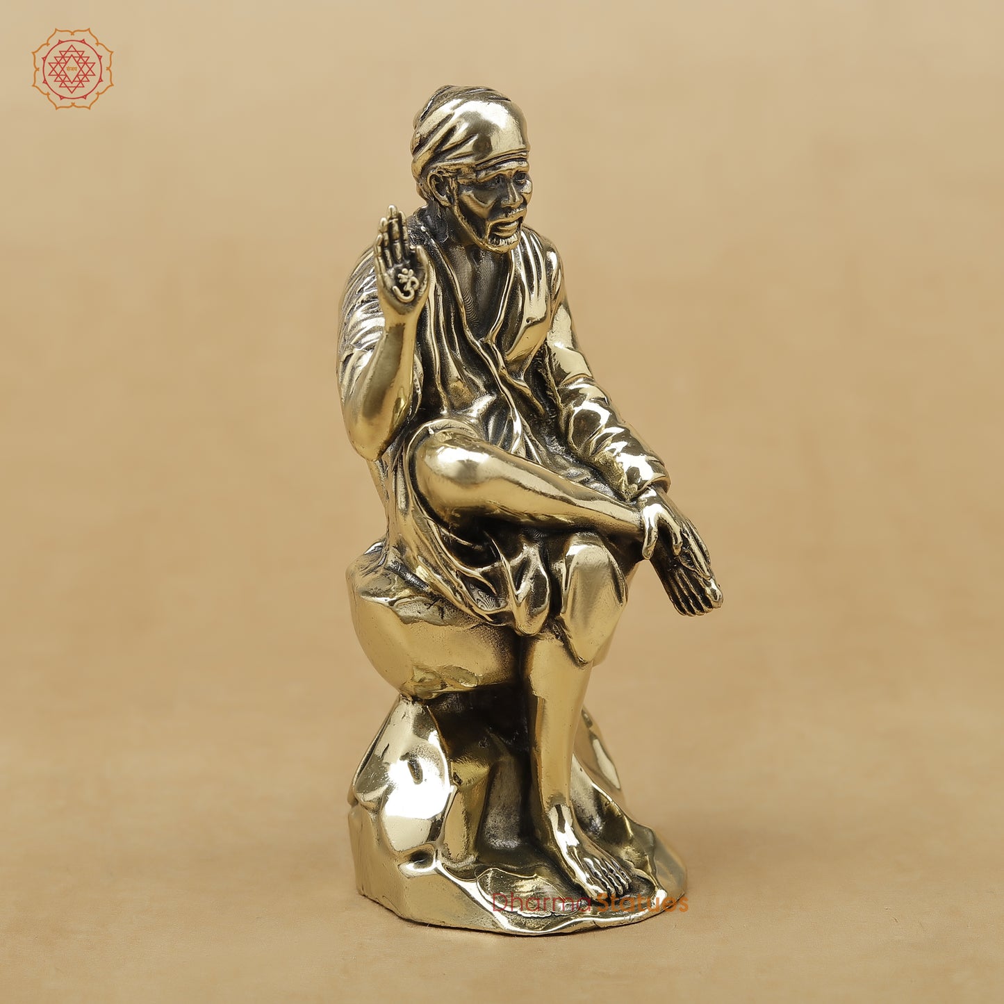 Brass Sai Baba Fine, 4"