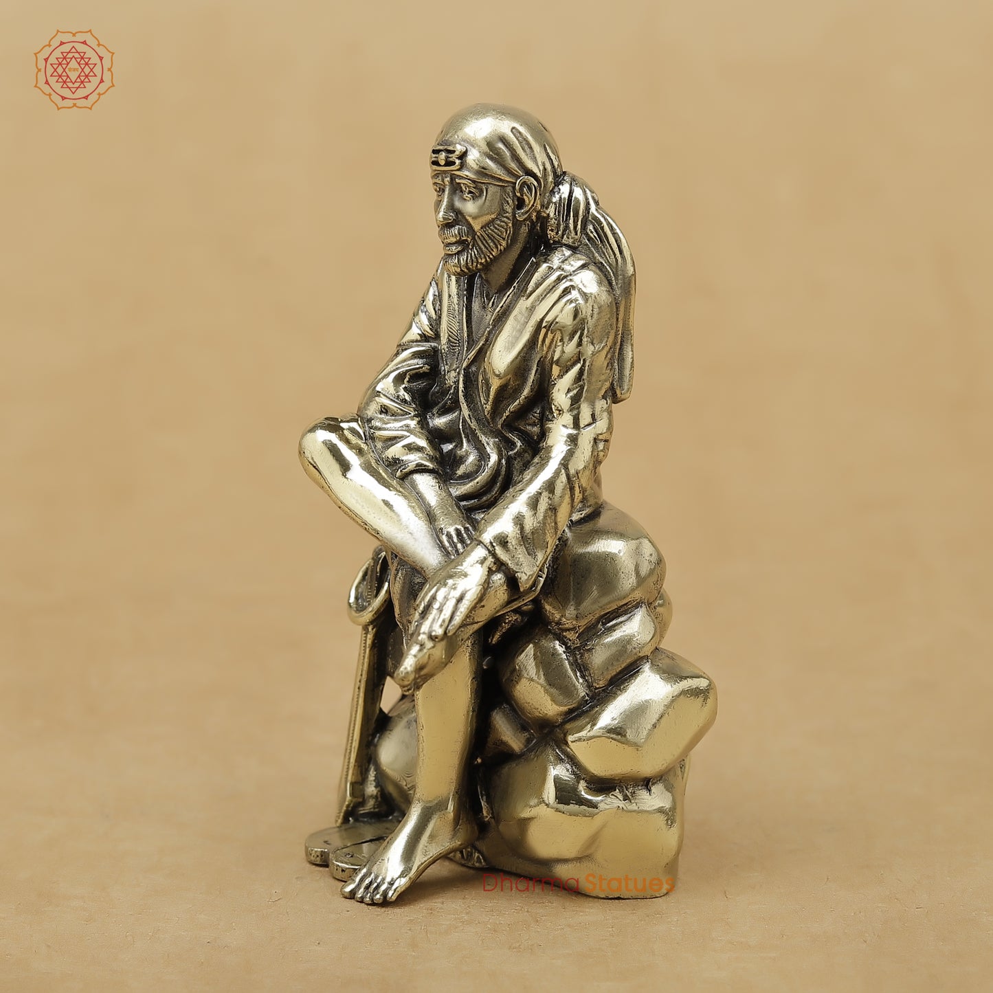 Brass Sai Baba Fine, 3"