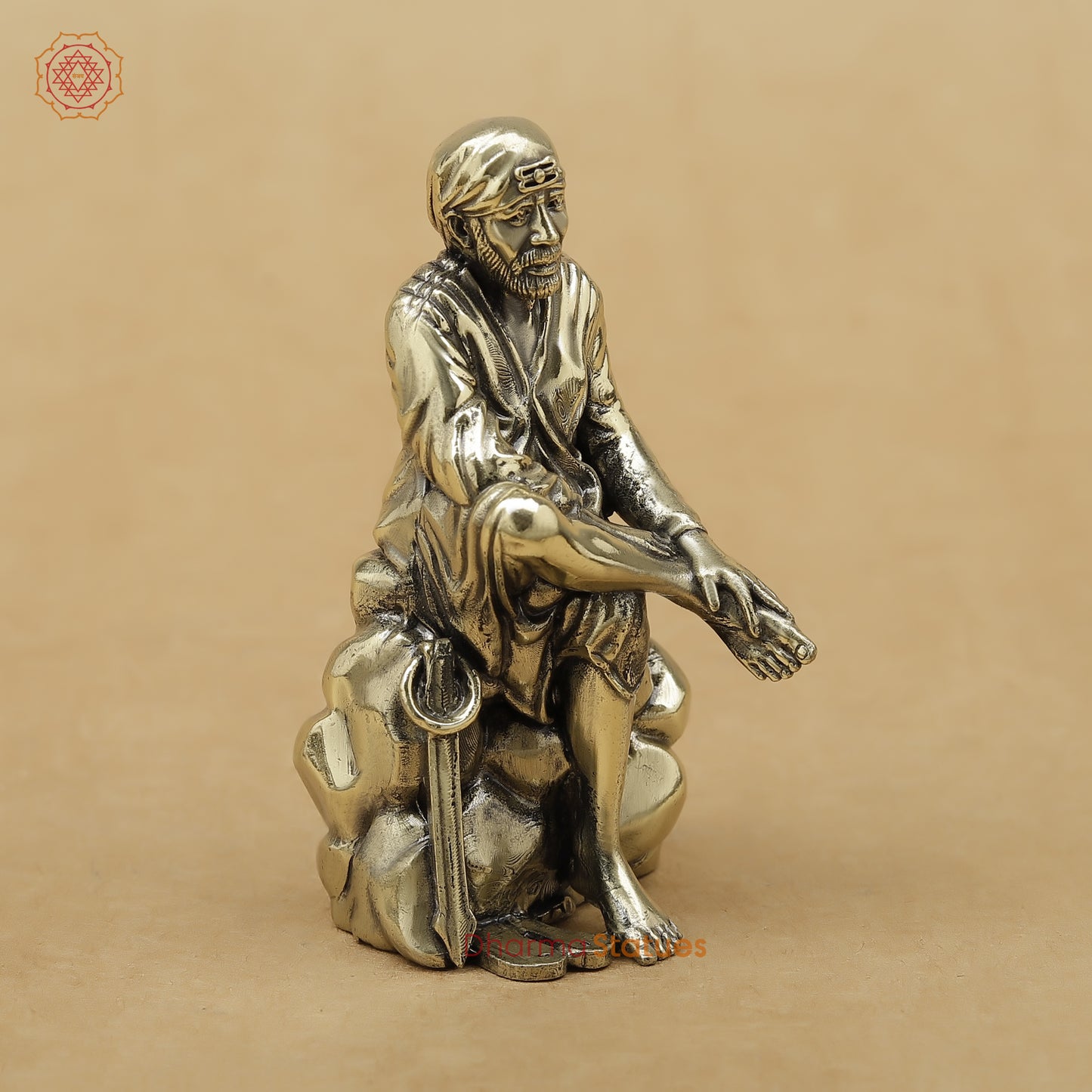 Brass Sai Baba Fine, 3"