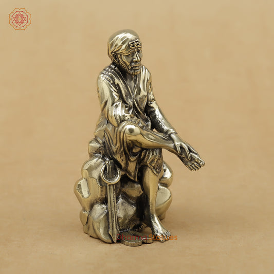 Brass Sai Baba Fine, 3"