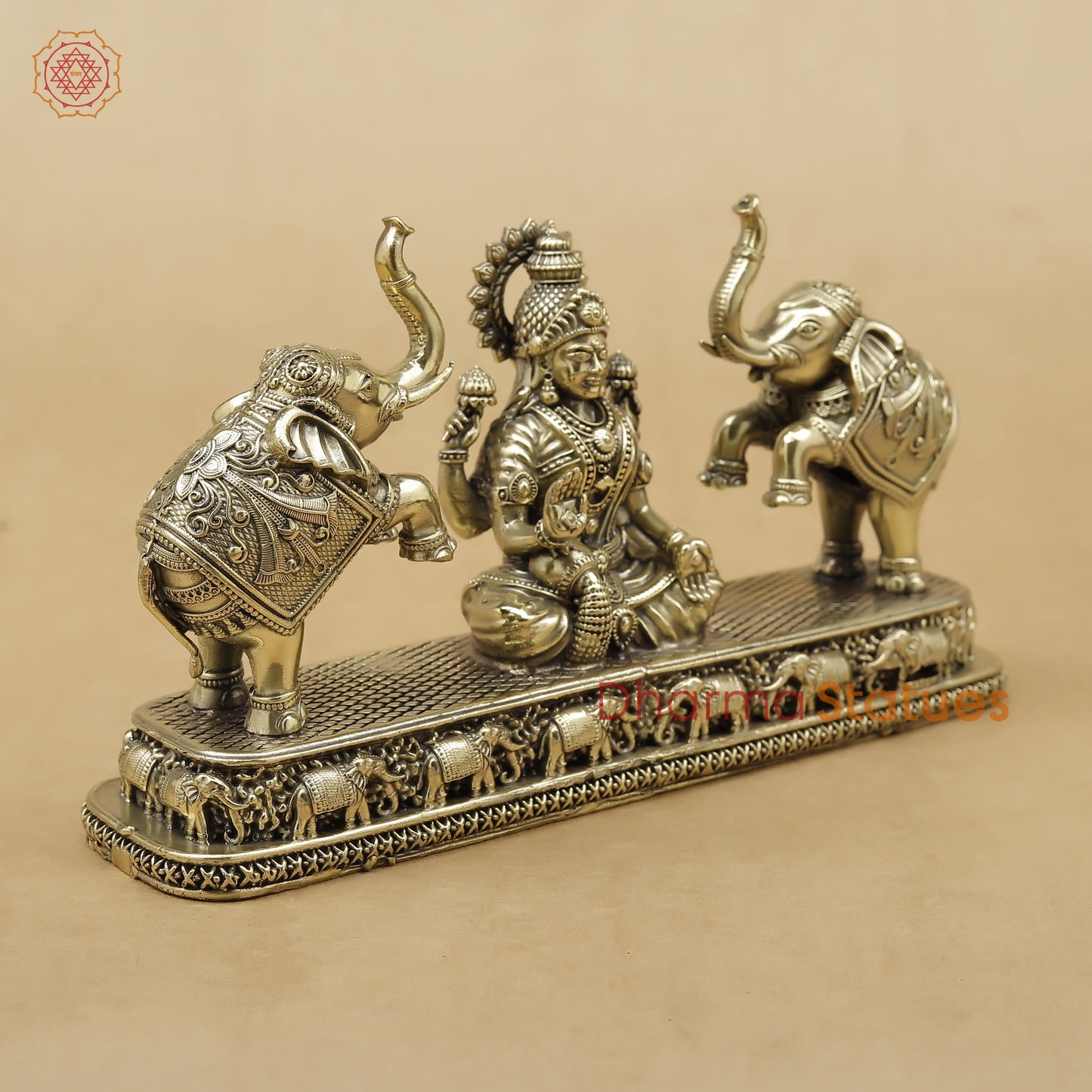 Brass Gajalakshmi Fine, 4.5"