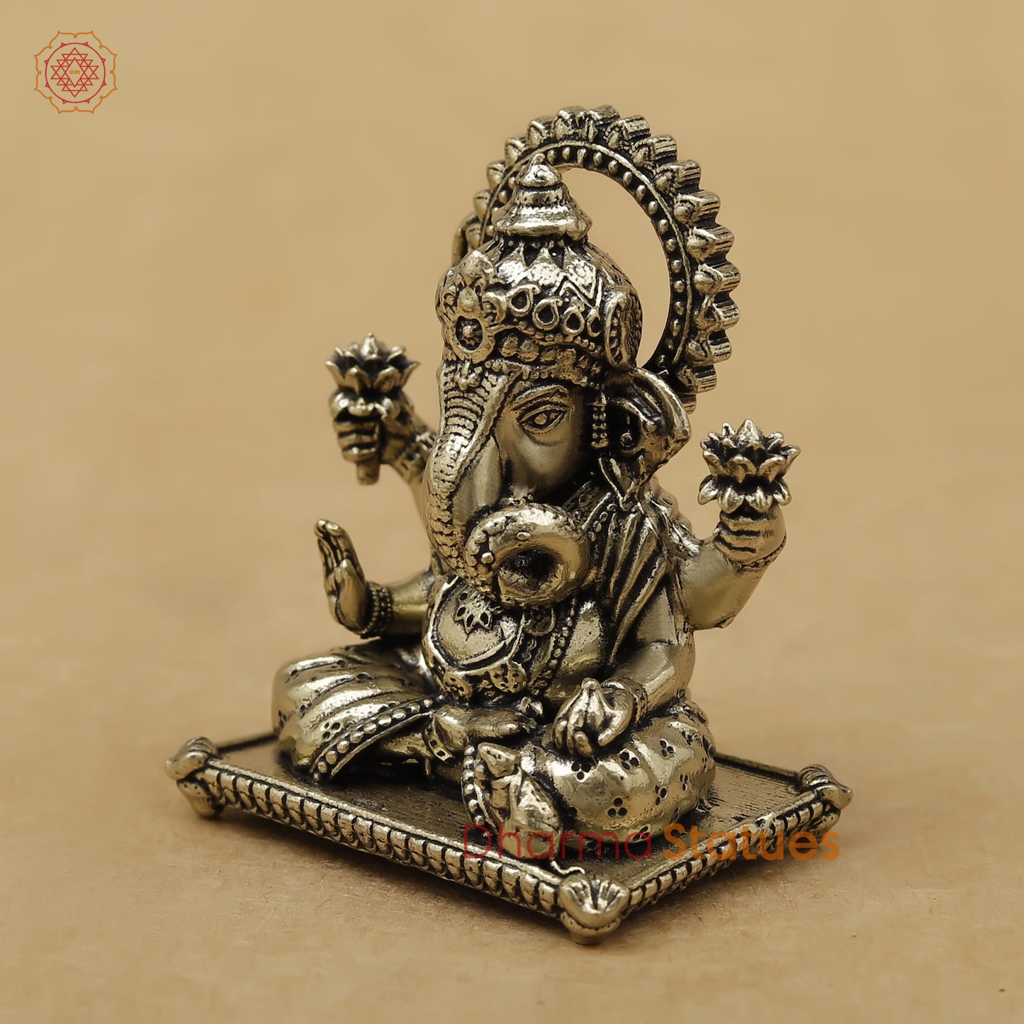 Brass Ganesh Fine, 2"