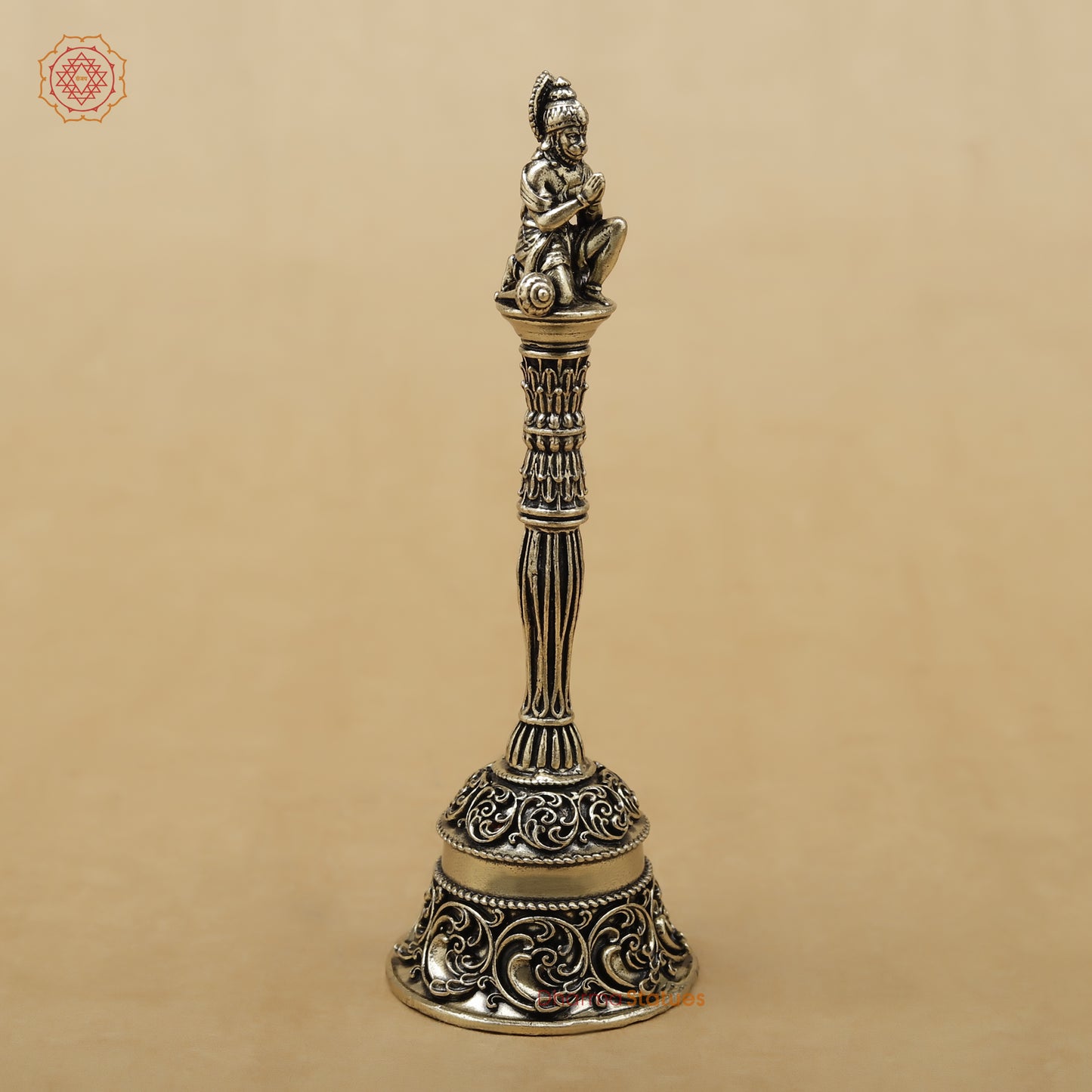 Brass Hanuman Ghanti (Bell), 5.5"