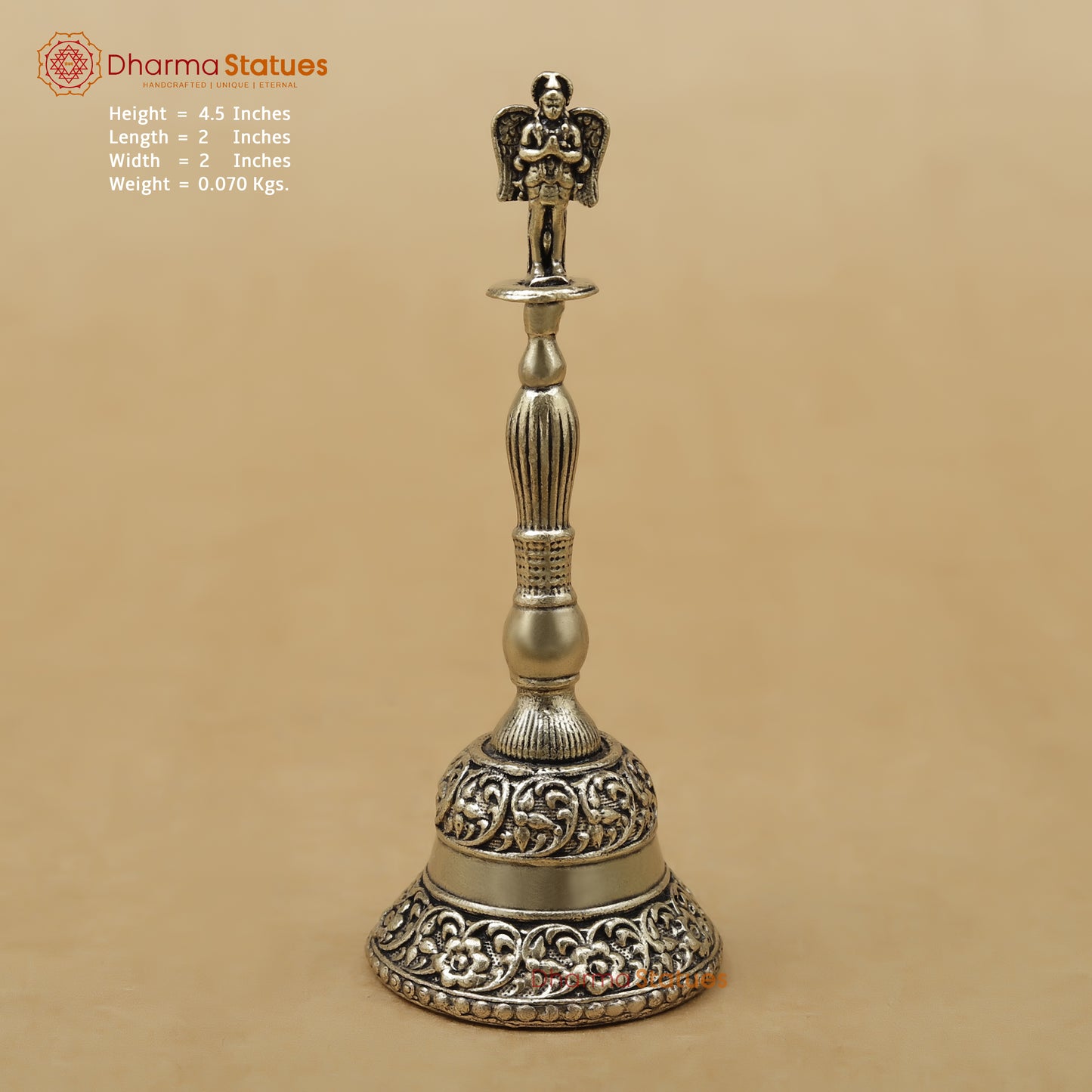Brass Garuda Ghanti (Bell), 4.5"