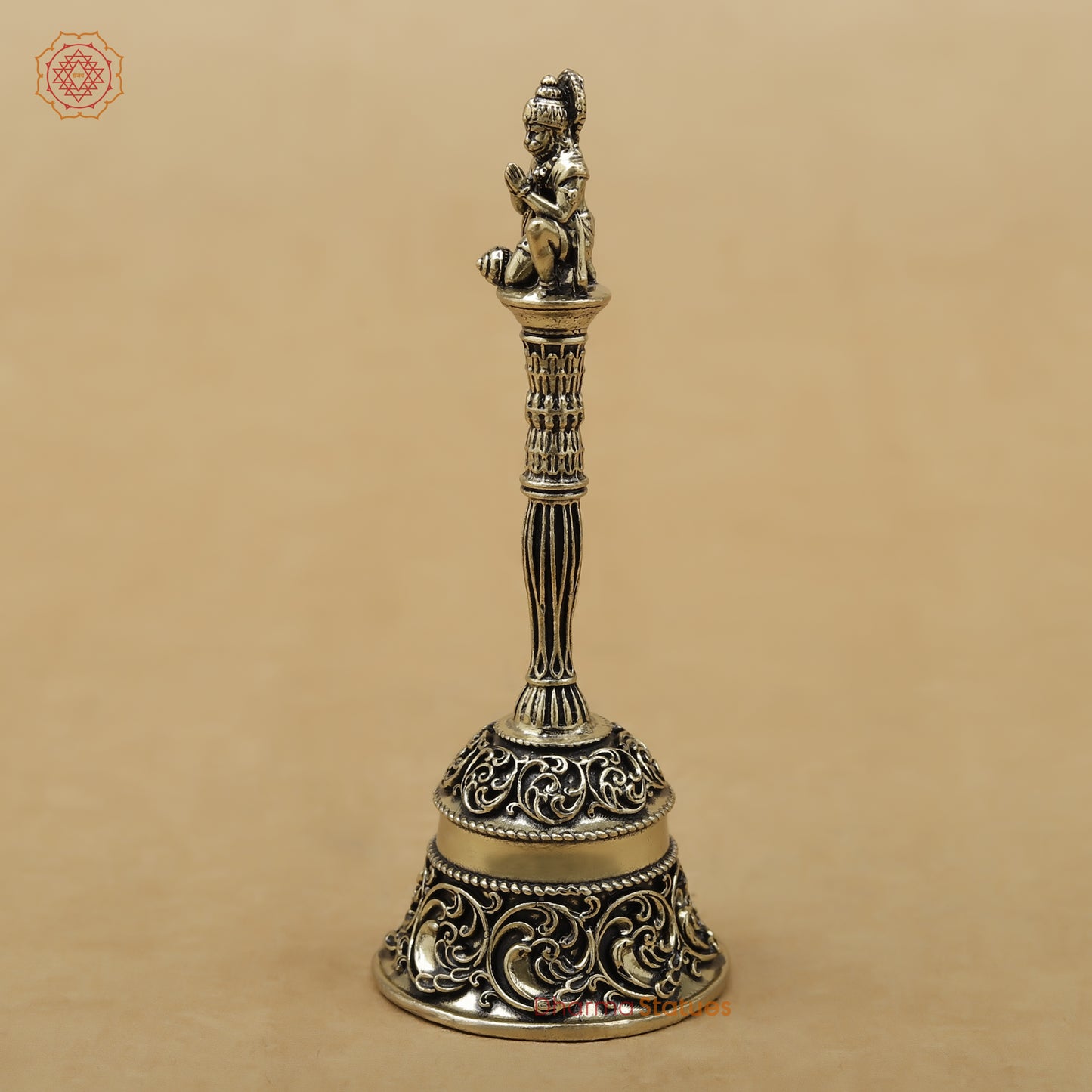 Brass Hanuman Ghanti (Bell), 4"