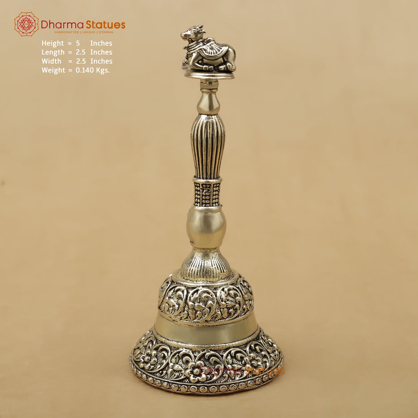 Brass Nandi Ghanti (Bell), 5"