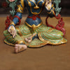 Brass Tara Devi Statue, Spiritual Tara Devi Idol, Multicolor Finish 15.5"