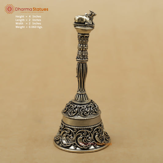 Brass Nandi Ghanti (Bell), 4"'