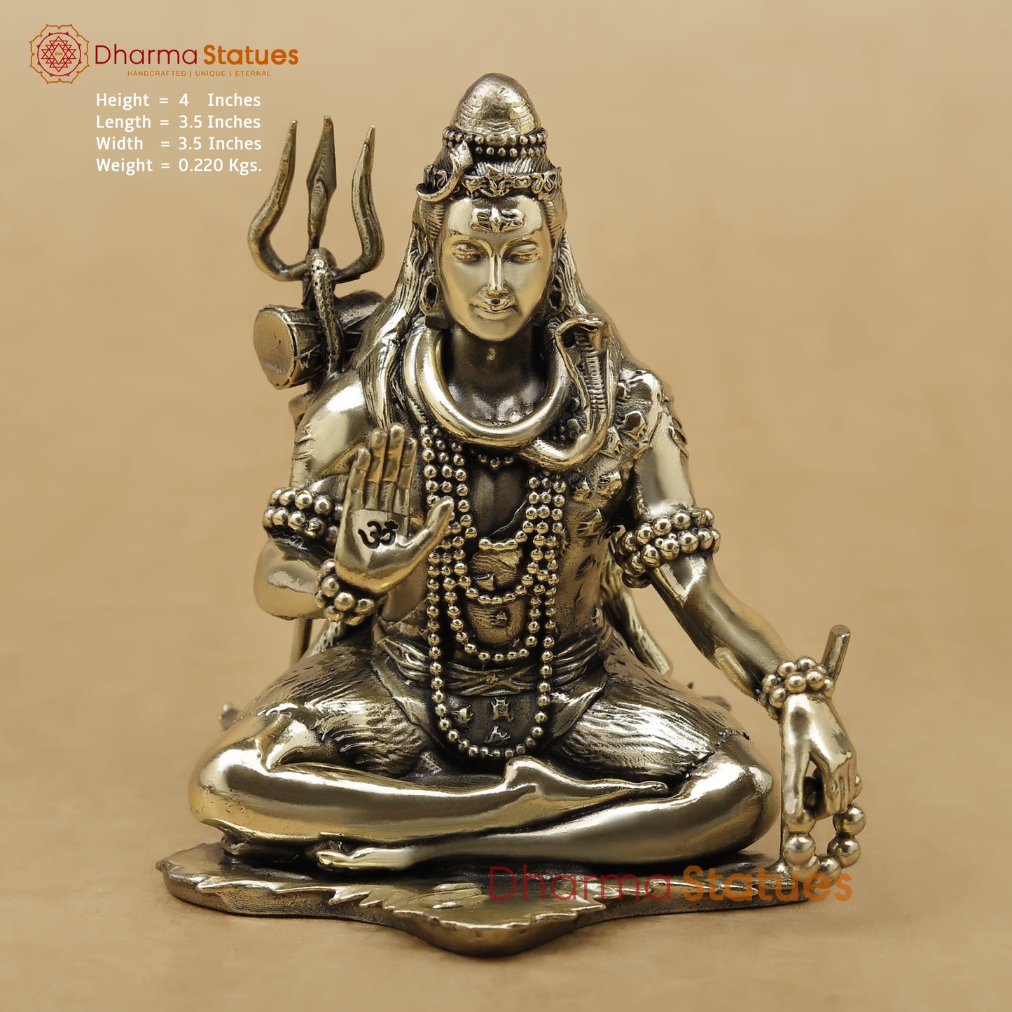 Brass Shiva Fine, 4"