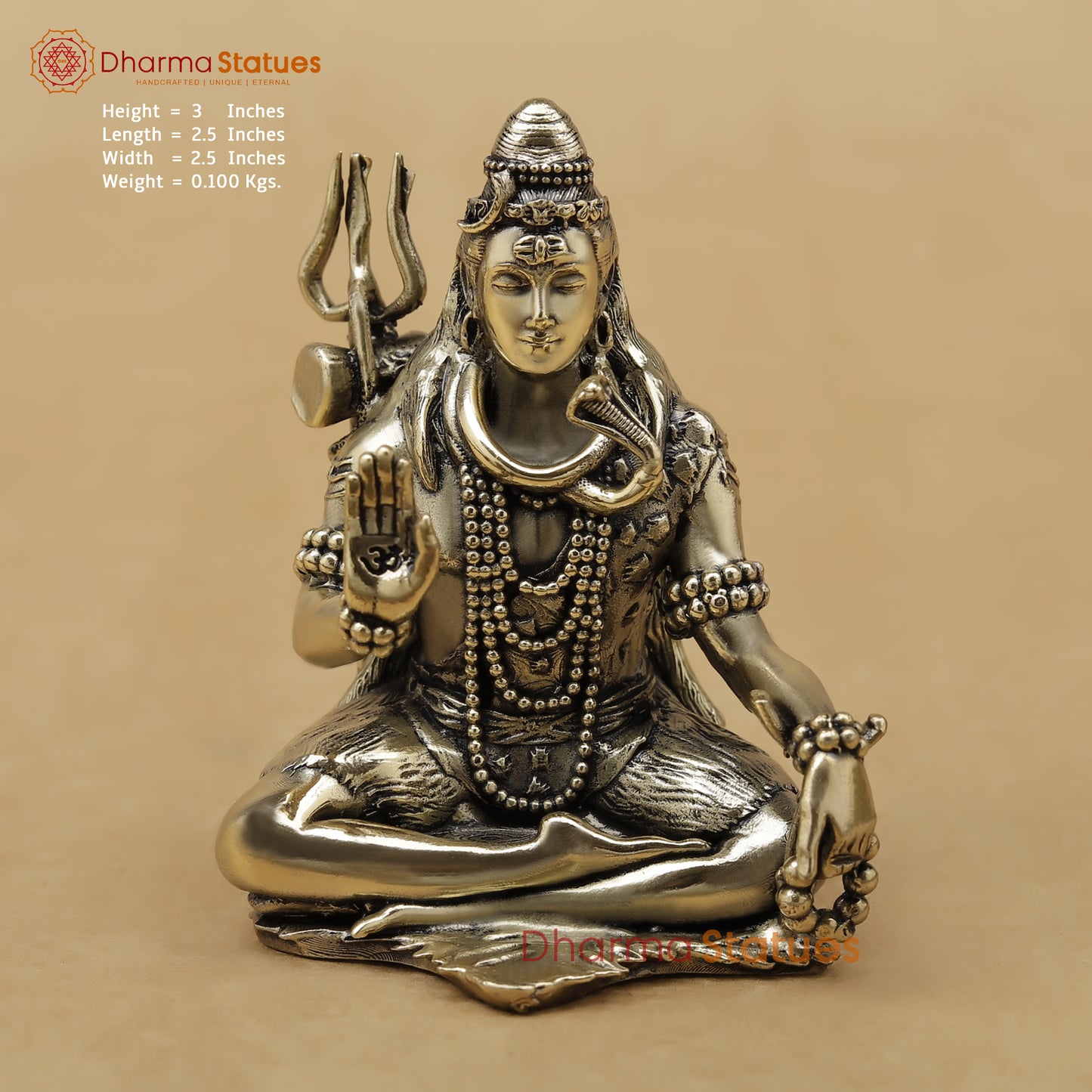 Brass Shiva Fine, 3"