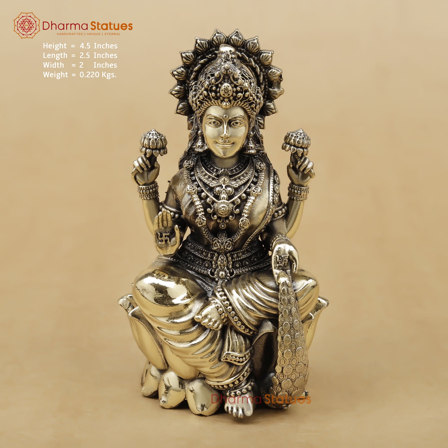Brass Lakshmi Fine, 4.5"