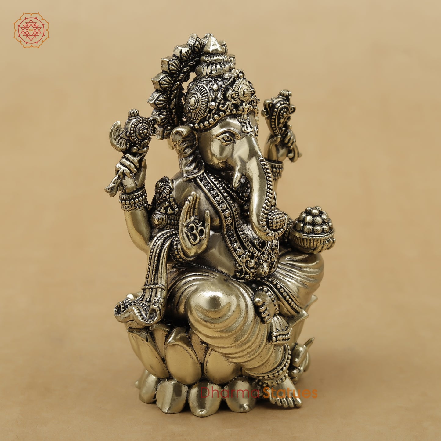 Brass Ganesh Fine, 4.5"