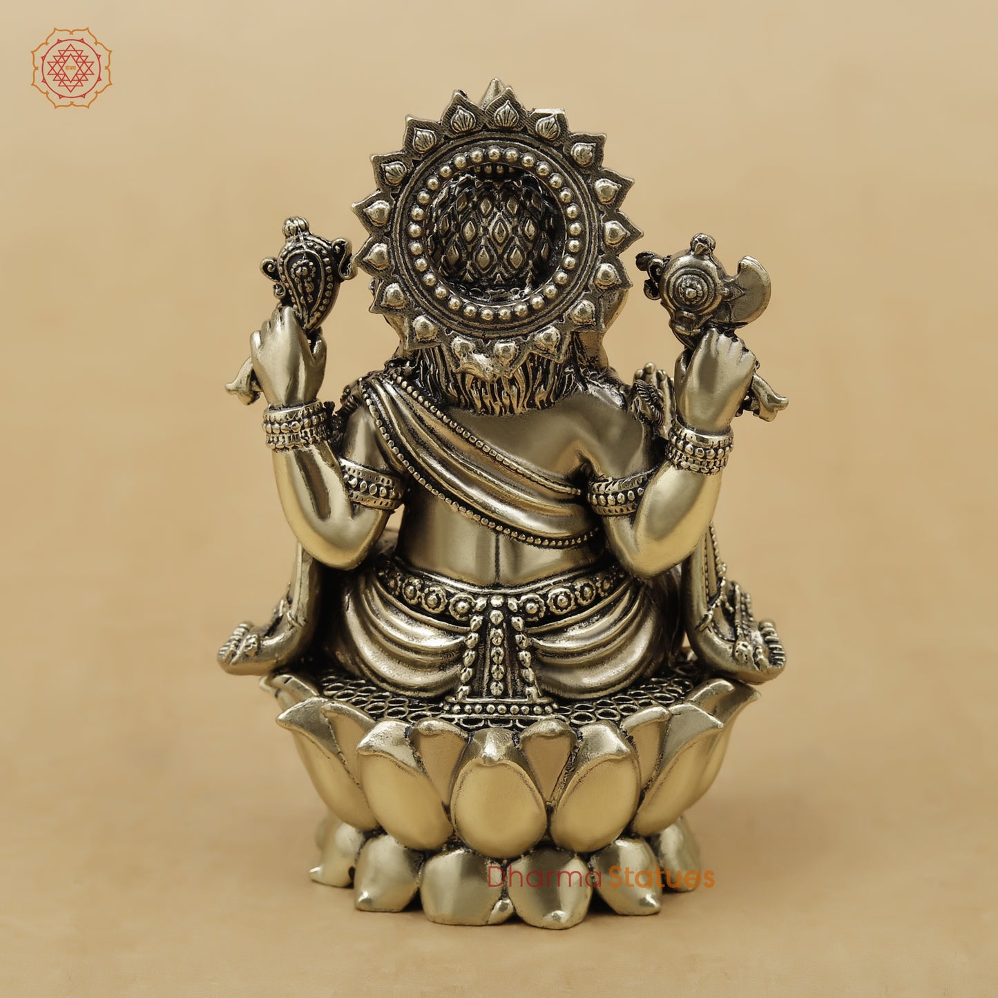 Brass Ganesh Fine, 4.5"