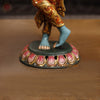 Brass Tara Devi Statue, Handcrafted Tara Devi Standing Posture, Multicolor 20"