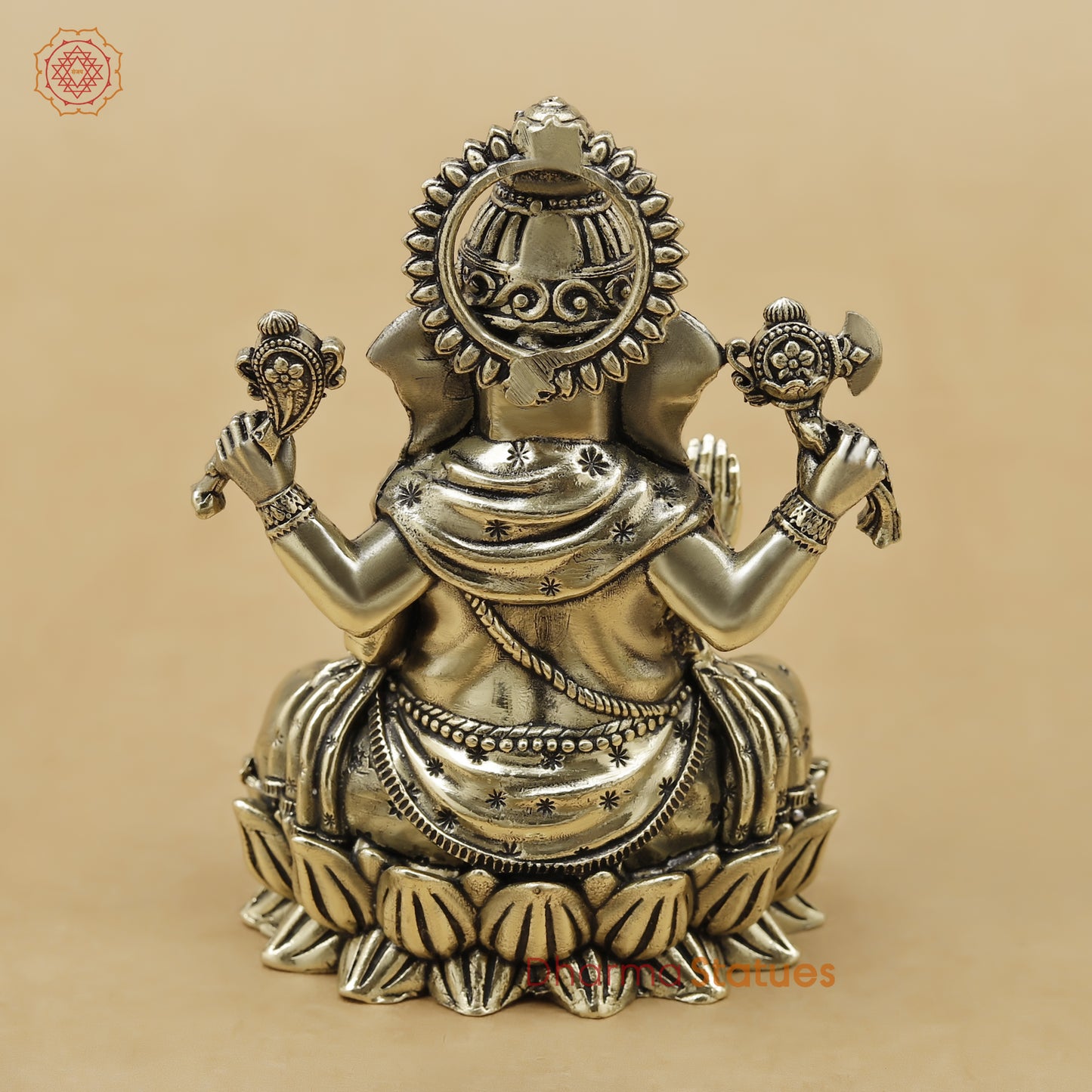 Brass Ganesh Fine, 4"