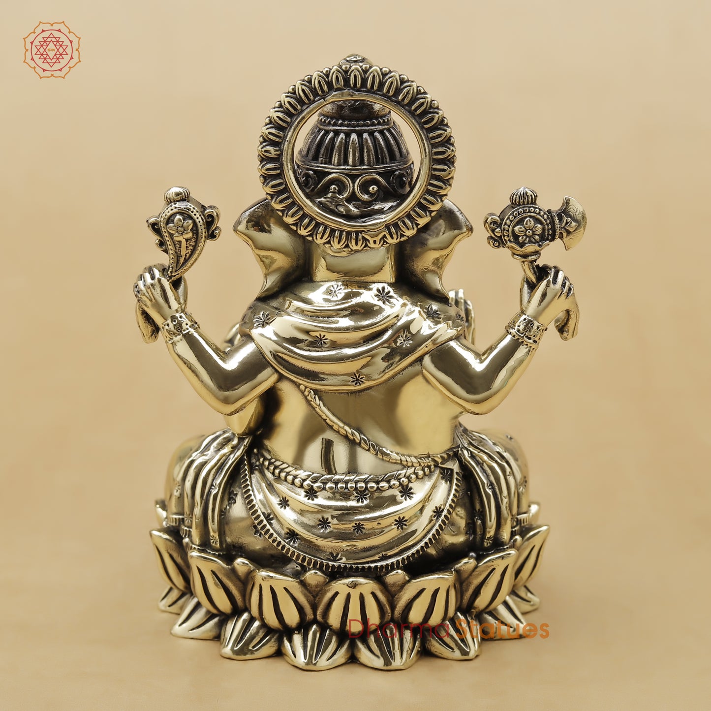Brass Ganesh Fine, 5"