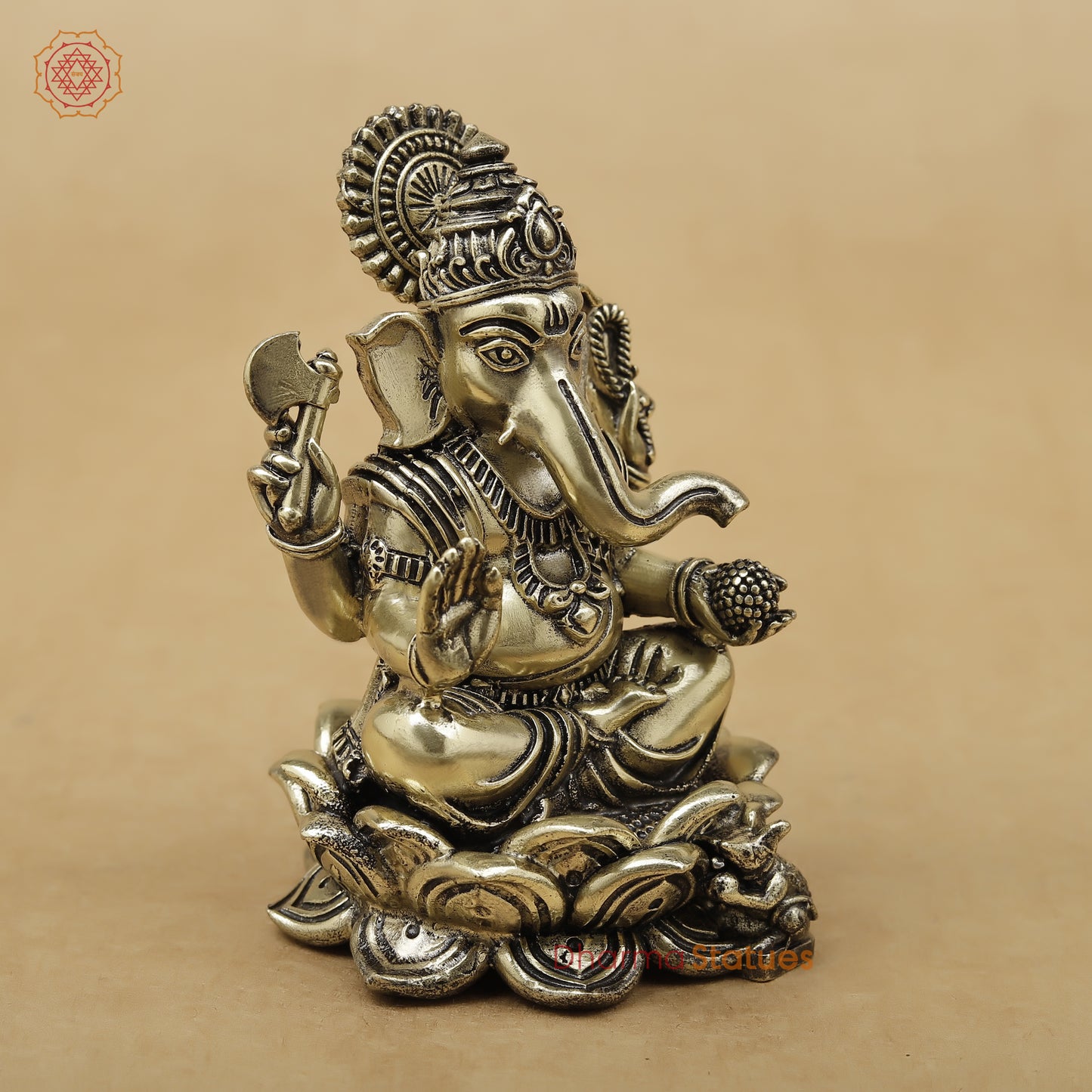 Brass Ganesh Fine, 4"
