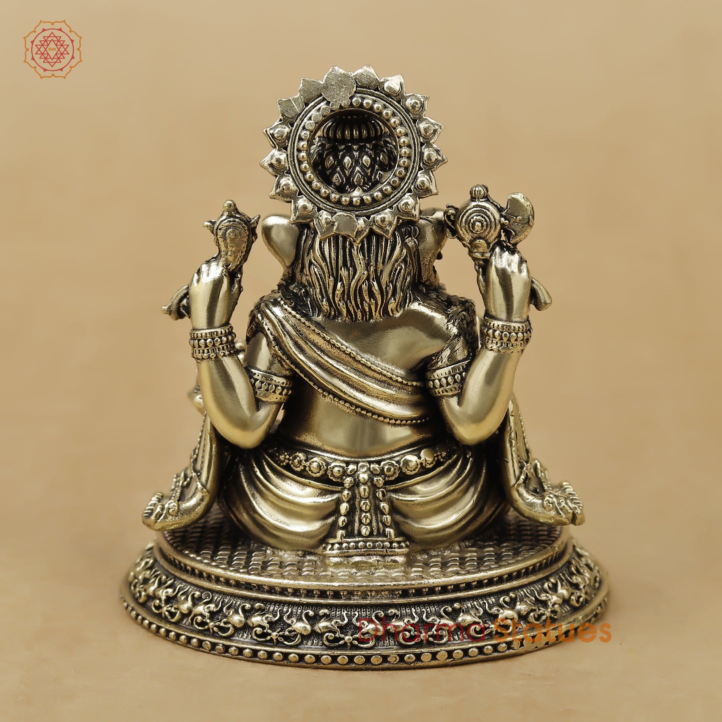 Brass Ganesh Fine, 3.5"