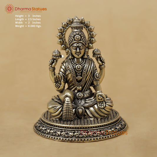 Brass Lakshmi Fine, 3"
