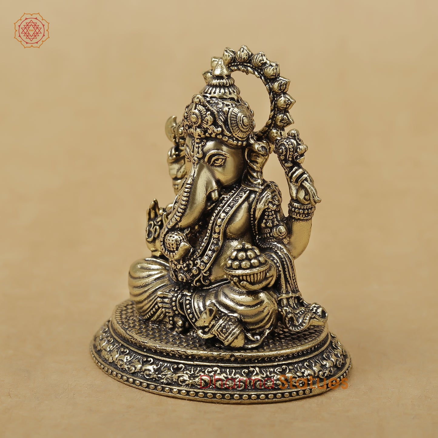Brass Ganesh Fine, 3"