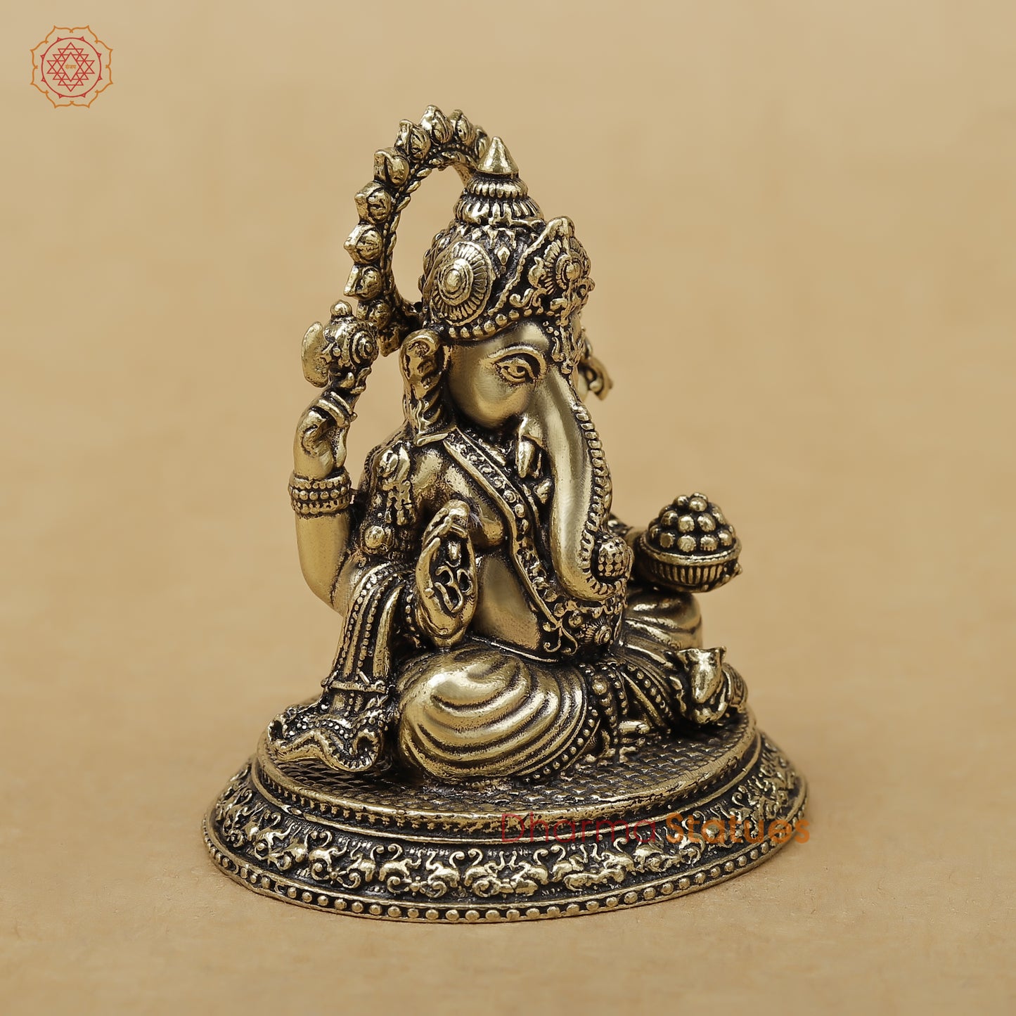 Brass Ganesh Fine, 3"