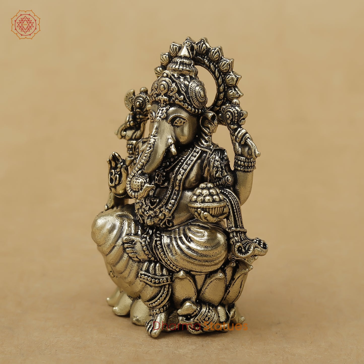 Brass Ganesh Fine, 2.5"