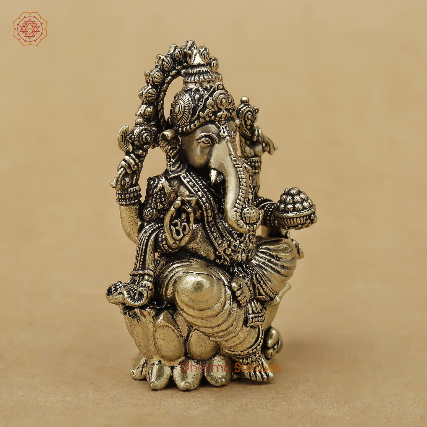 Brass Ganesh Fine, 2.5"