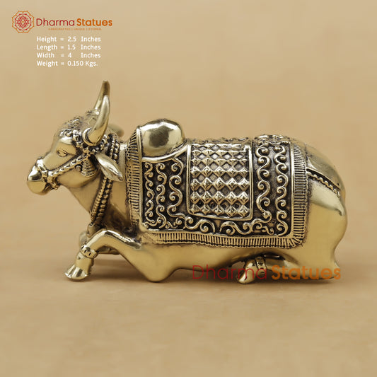 Brass Nandi, 2.5"