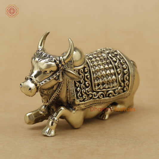 Brass Nandi, 2.5"