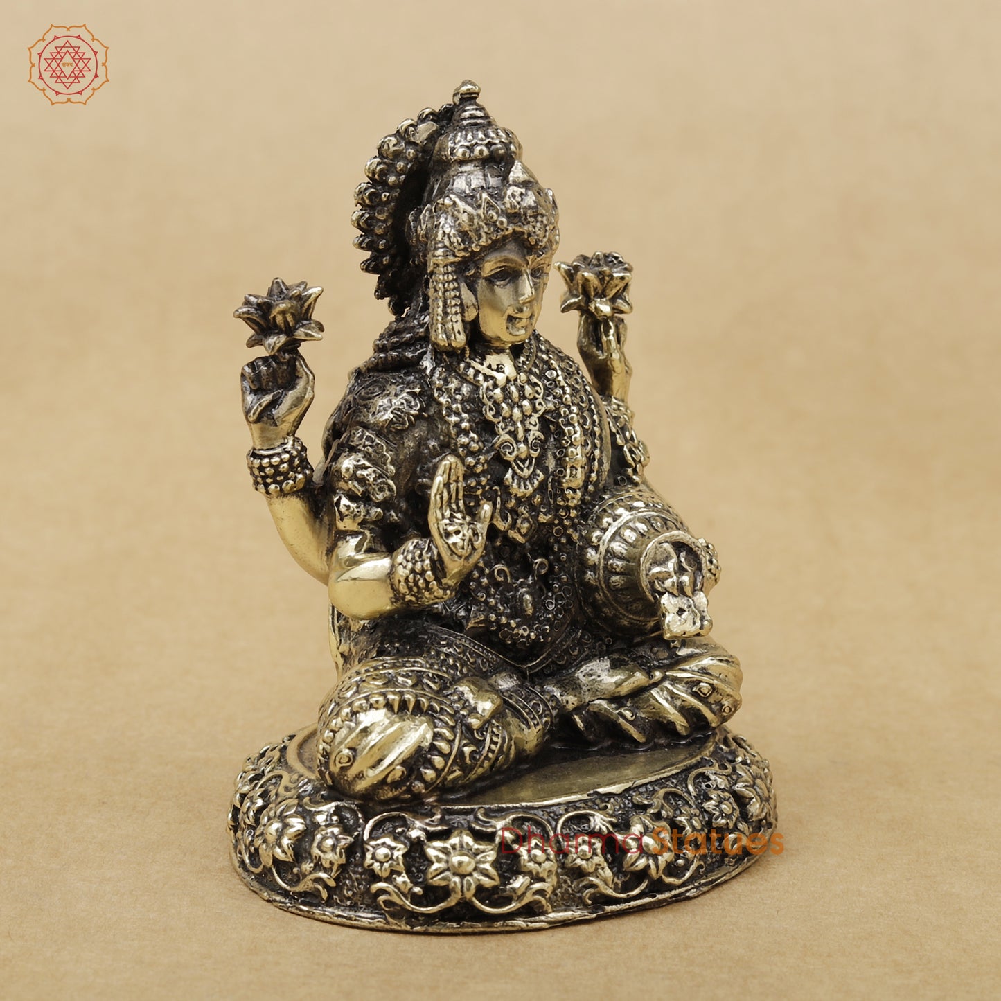 Brass Lakshmi Fine, 4"