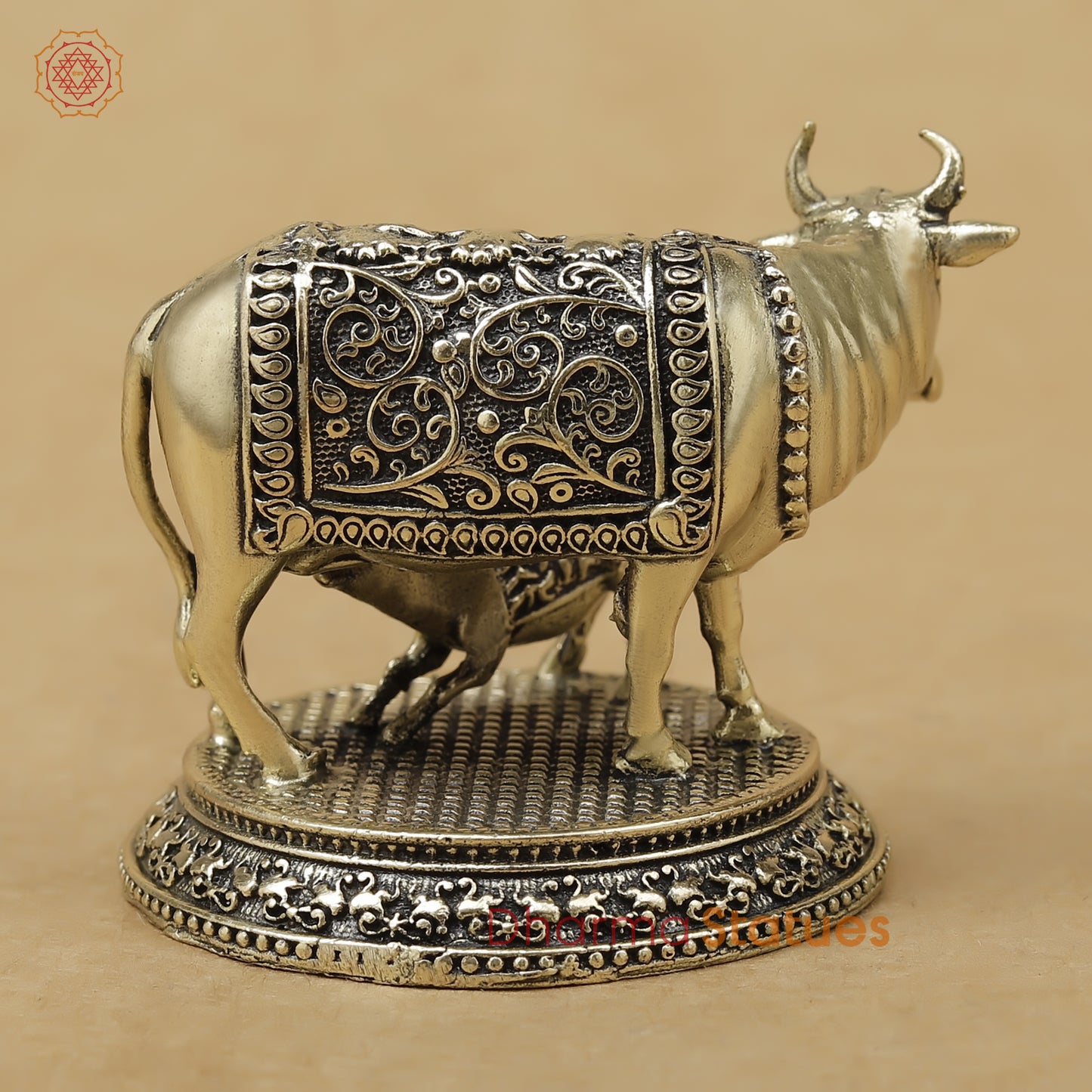 Brass Cow and Calf Fine, 2"