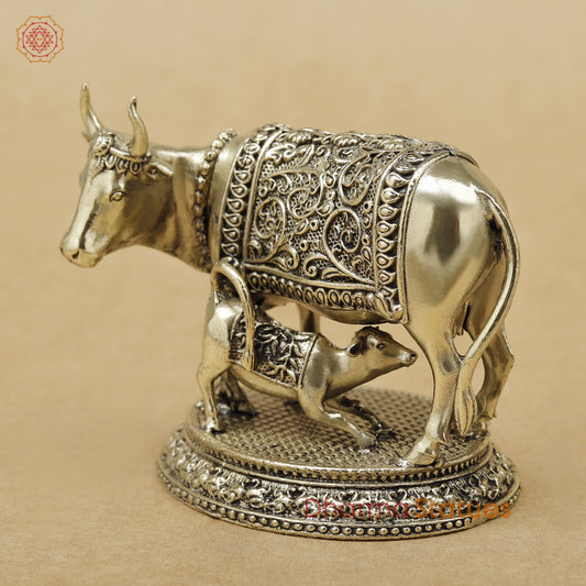 Brass Cow and Calf Fine, 2.5"