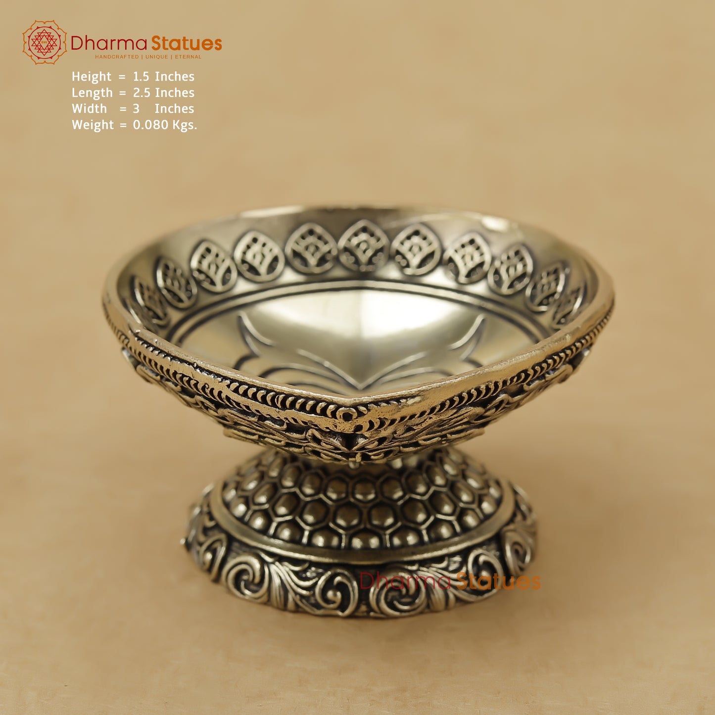 Brass Diya Fine, 1.5"