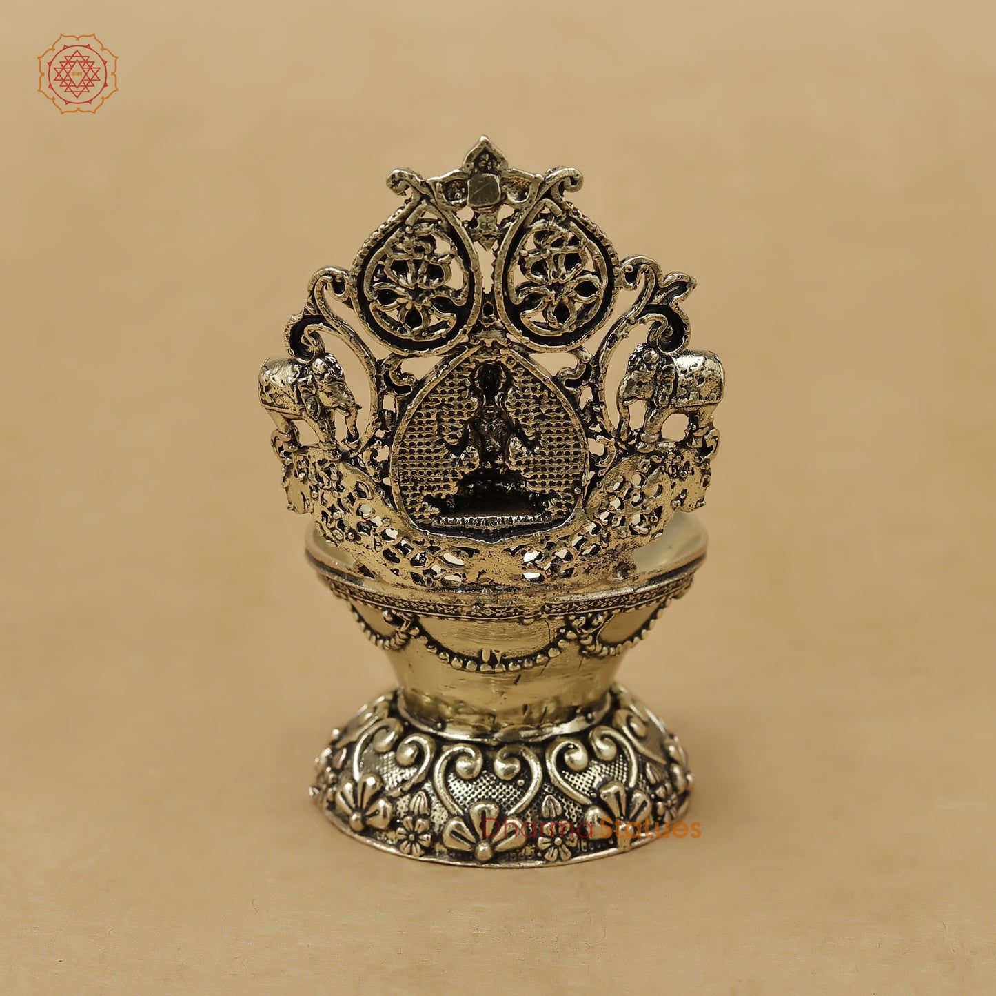 Brass Laxmi Diya Fine, 3.5"