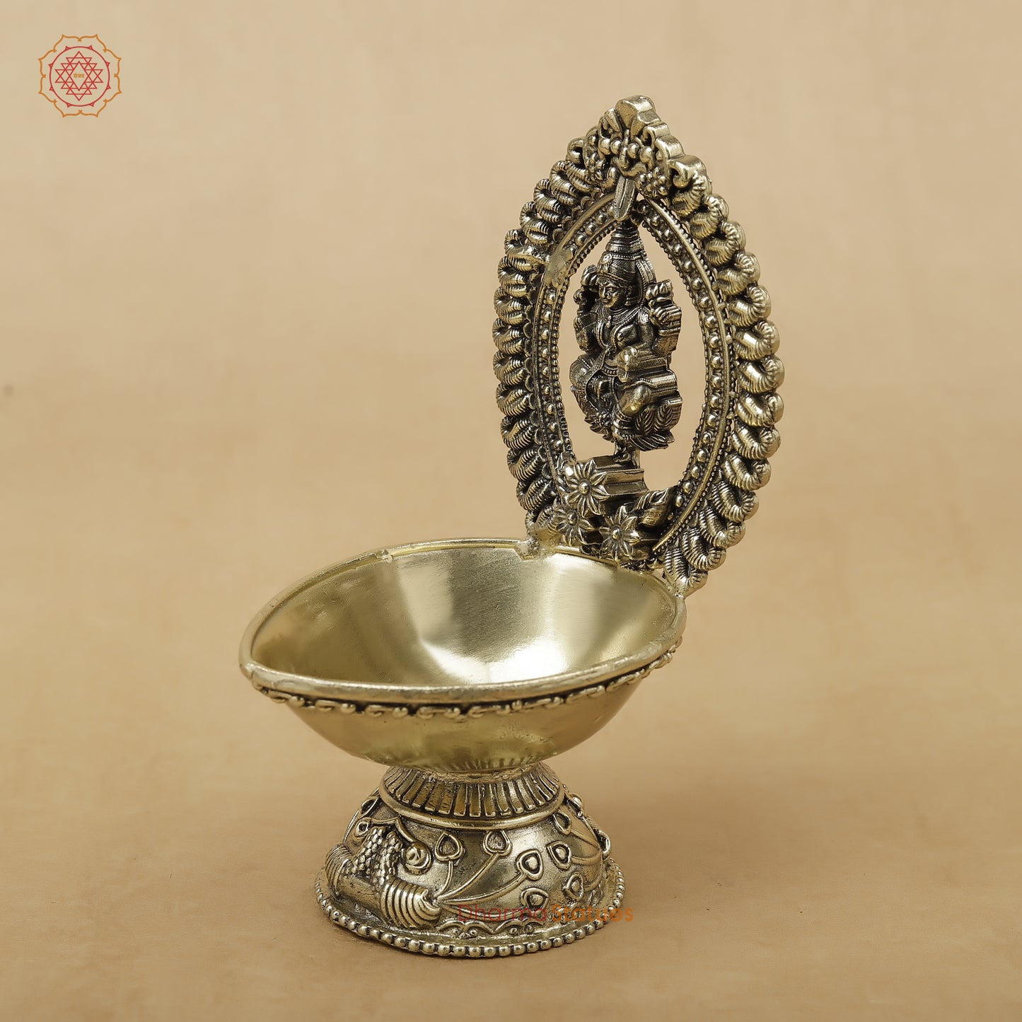 Brass Laxmi Diya Fine, 5.5"