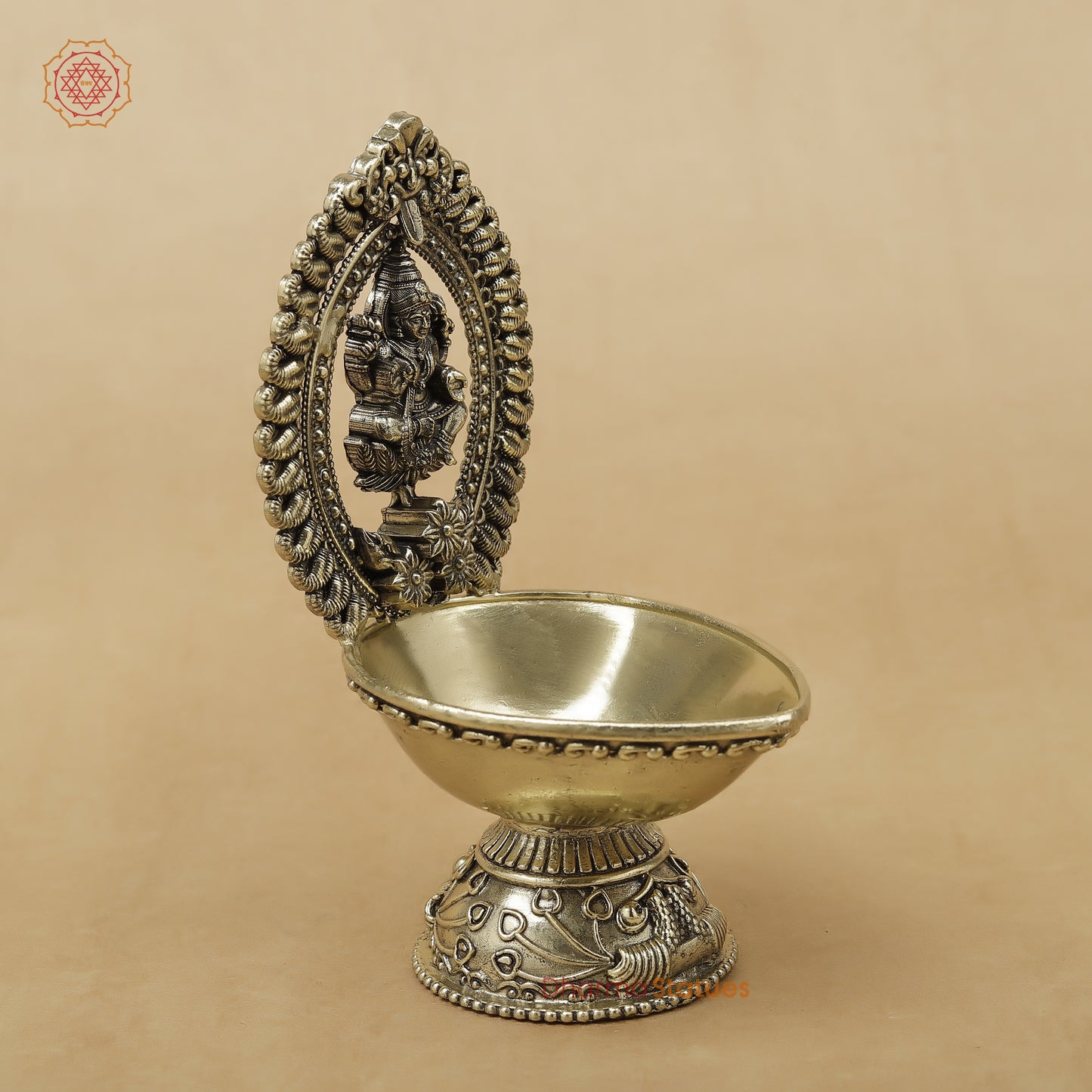 Brass Laxmi Diya Fine, 5.5"
