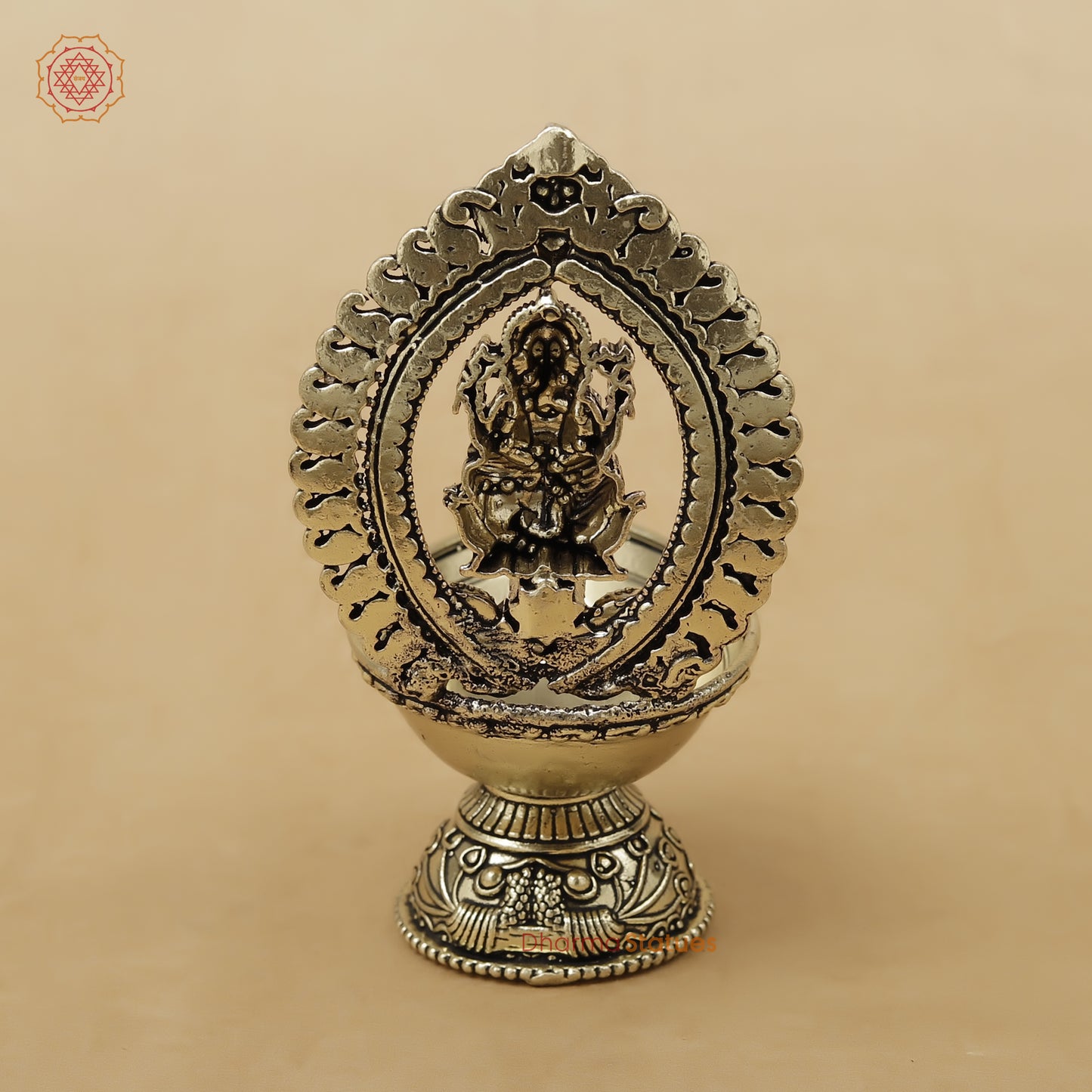 Brass Ganesh Diya Fine, 4.5"