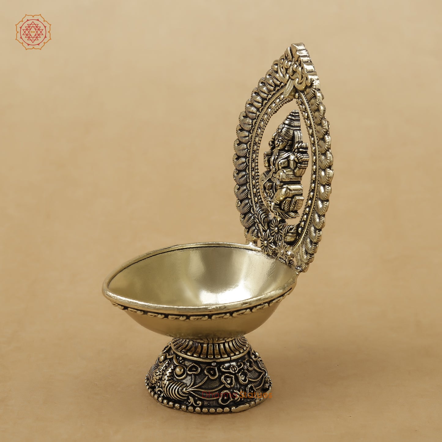Brass Laxmi Diya Fine, 4.5"