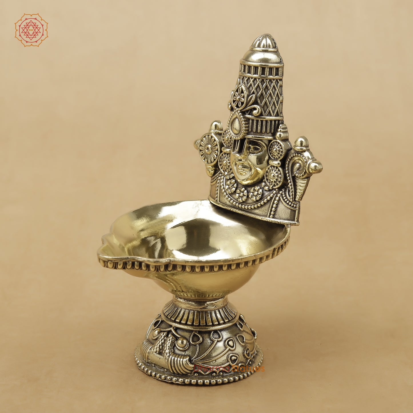 Brass Balaji Diya Fine, 5.5"