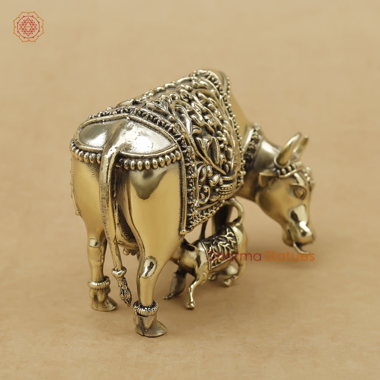 Brass Cow and Calf Fine, 2.5"