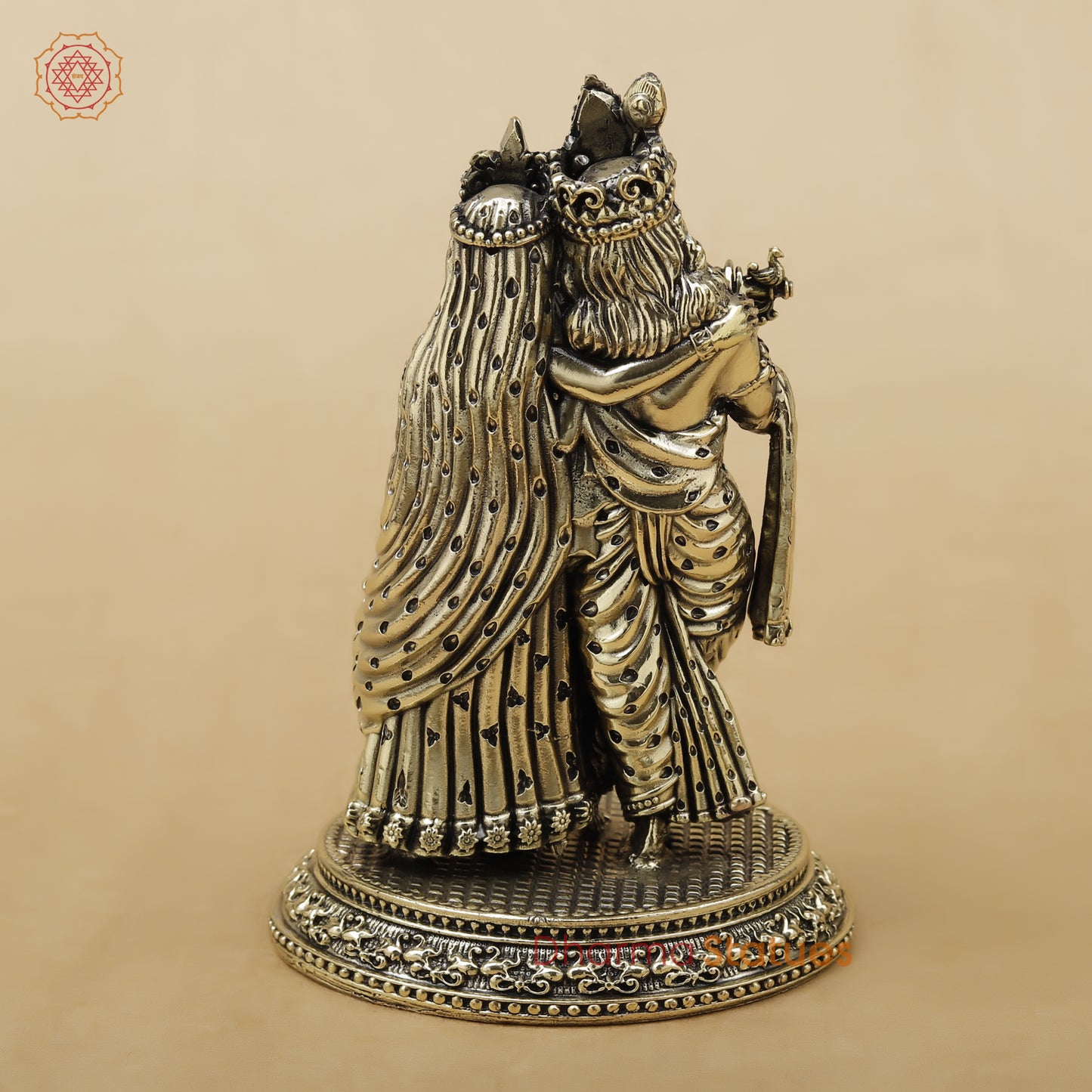 Brass Radha Krishna Fine, 6"