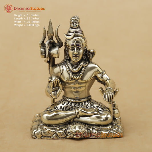 Brass Shiva Fine, 3"