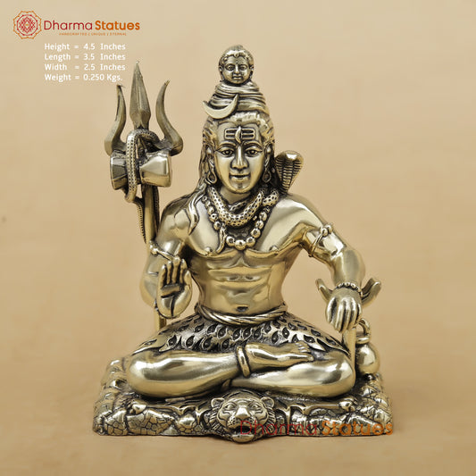 Brass Shiva Fine, 4.5"