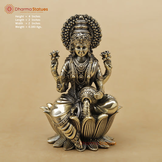 Brass Lakshmi Fine, 4"